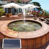 Décorations de jardin Pompe de fontaine d'eau Pompes extérieures à énergie solaire 19W 800L / h DIY avec panneau