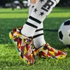 Güvenlik Ayakkabı Açık Renkli Çocuklar Futbol Spor Ayakkabı Hafif Kanca Döngüsü Çocuk Futbol Sporları Slip Tf Futsal Boys 230822