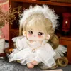 Poupées en peluche Kawaii Lolita KeKe Angel poupée de cheveux bruns mignon en peluche avec 5 pièces ensemble vêtements peluches jouet Anime doux enfants bébés filles 230823