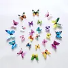 Muurstickers 12 stks lichtgevende vlinderontwerp sticker kunstkamer vlinders home decor diy 3d koelkast wallpaper decoratie 230822