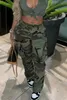 Vente en gros boutique vêtements streetwear automne 2023 femmes vêtements surdimensionné pantalon décontracté camouflage pantalon grande taille pantalons pour femmes