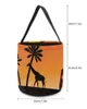 Stume di stoccaggio Africa Sunset Women Elephant Giraffe Decorazioni per la casa Giochi per paniere di caramelle Gift per bambini Togabro