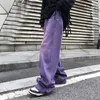 Men's Jeans Vintage Purple Baggy Jeans Women Loose Wide leg Oversize Y2k Cargo Pants Harajuku Korean Fashion Streetwear Trousers 230823