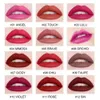 Lipstick 12pcs/partia Zestaw podróży Mały długotrwały wodoodporny pomadka matowy zestaw demo z liniami 12 kolorów mini makijaż Lamuseland #L18L12 230823