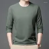 Men's T Shirts Comfortable Holiday Outdoor Men T-Shirt Top O Neck Polyester Pullover Regular Slight Stretch Solid Color Stylish