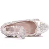 Queen Crystal 866 Dress Bride Wedding Buty Kobieta w kostkę