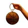 Bolsas de noche Personalidad Goma Diamante Esférico Diagonal Bolso Rhinestone Baloncesto Cena Bolsa Cadena Tote Femenino