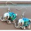 Kolczyki Dangle Fashion Biżuteria Zelandia Abalone Shell Elephant Butfly Dolphin Dolphin Women Men Art Carring WB1191