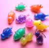 Squishy Stress Balls Decompression Dinosaur Toy Colorful Gel Water Beads Balls Inside Birthday Present Goodie Väskor