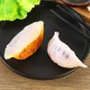 Dekorativa blommor stor plastsimulering mat jiaozi dumpling stekt modell kinesiska dim sum leksaksskytte rekvisita ornament