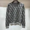 Autumn womens sweaters pullover Letrter sweatshirts knitting High End Jacquard knitted sweater top ccoats S M L178G