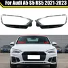 Couvercle de phare de voiture pour Audi A5 S5 RS5 2021 – 2023, capuchons de phares, abat-jour, couvercle de lampe frontale, coque de lentille en verre