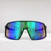 Buitensportbril rijzonnebril 009406A fietsbril zwarte gradiëntlenzen nylon acetaatvezelframe modieuze damesskibril 100% UV-bescherming