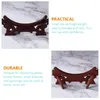 Decorative Figurines Rack Wood Easels Plate Stand Home Supplies Tea Wooden Book Display