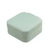 Jewelry Pouches Single Layer Storage Box Small Travel Leathers Zipper Holder For Rings Earrings Necklaces Display 40GB