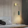 Wall Lamp Noordse koper Luxe marmer gangpadsfeer Indoor Licht voor slaapkamer Balkon Parlor Eetkamer Trap