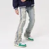 Men's Jeans Ropa Grunge Y2K Streetwear Hole Ripped Baggy Jeans Pants Men Clothing Straight Hip Hop Gothic Denim Trousers Pantalon Homme 230823