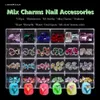 Nail Art Decorations 24*5/10pcs Alloy Nail Kit Luxury-Design Japanese Jewelry Charms Rivet Dasiy Bowknot Diamond Nail 3D Decors Gems Acces 3-10mm 230822