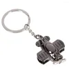 Keychains Airplane Model Key Chains Copper Propeller Aircraft Air Plane Keychain Chain Ring Fob Holder Car