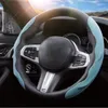 Steering Wheel Covers Car Cover Sky Blue Sports Card Winter Anti-slip Plush Sweat-absorbent Handle Male
