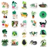 Adesivi per piante da 50 pezzi Decorazione impermeabile Diario del telefono cellulare Cartoon fresco