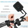 Cuernos de bicicleta Cycala Alarma de bocina de bicicleta inalámbrica con control remoto IP55 Impermeable Antirrobo Motocicleta Scooter Vibración 230823