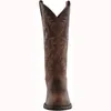 Boots Men Boot Mid Calf Western Cowboy Motorcycle Boots Mannelijke herfst PU LEDER TOTEM MED HOEL Fashion ontworpen Men Boots 230822