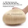 Синтетические парики Sego 10 "24" Прямой клип в человеческих волосах Тонкий хвост 8pcset Natural Non -Mremy Hair Clip ins Бразильские волосы 45G75G x0823