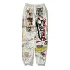 Designers Casual Pant Streetwear Jogger Trousers Sweatpants High Street Saint Michael Cartoon Graffiti Hand Drawn Loose Casual Pants