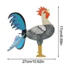 Dekoracje ogrodowe Sprzedaj drewniany drewniany rooster kogut wiatrak wiatr wiatr Spinner Whirligig Yard Decor Spinner