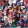 50 PCS Anime Style Posters Cool Graffiti Stickers for Car Guitar Suitcase Notebook Waterproof Wholesale