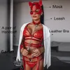 Reggiseni set da donna imbracatura in pelle garter set di schiavitù sexy permanente per la sospensione e erotica biancheria da sposa bdsm cintura 253k