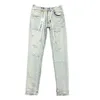 Jeans de marque violet jeans de créateur pour hommes Anti Slim Fit jeans de mode décontractés vraie marque yya16