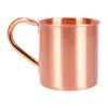 Wine Glasses Pure Copper Moscow Mule Mug Solid Smooth Without Inside Liner For Cocktail Coffee Beer Milk Water Cup Home Bar Drinkware Cool