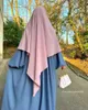 Vêtements ethniques 2023 EID Dubaï Turc Turban Solide Femmes musulmanes Khimar Wrap Malaisie Châles Foulards Marocain Hijabs Abaya