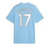 Ny 23 24 Haaland de Bruyne Soccer Jersey Grealish Mans Mahrez Football Shirt 2023 2024 Bernardo Joao Cancelo Rodrigo Home Away Player Fan vuxna män Kit Kit Uniform