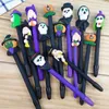 Andra festliga festförsörjningar 18 cm Halloween present Kids Trick or Treat Party Lovely Pumpkin Boxing Pen Creative Ballpoint Pen With Light Happy Helloween Day L0823