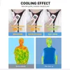 Outdoor Jackets Hoodies 12V Summer Fan Vest Women Men's Ice Vest Camping Charging Air Conditioning Clothes Cooling Vest High Temperature Work fishing 230823
