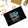 Cosmetic Bags Cases Teacher In The Word Spanish Print Pencil Bag School Stationery Supplies Storage Travel Makeup Toiletry Pouch Gifts 230823