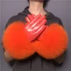 Five Fingers Gloves Wholesale Fur Gloves Winter Female Luxury Style Warm Sheepskin Genuine Leather Gloves Driving Thickening Mitten 230822