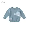 Jersey DBX18388 dave bella invierno casual bebés niños Navidad dibujos animados suéter tejido niños niño moda niño boutique tops 230823