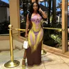 Повседневные платья Wuhe 3d Body Printed Одно плечо без рукавов Midi Bodycon Maxi Long Dress 2023 Summer Women Sexy Club Вечерние вечера