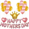 1Set Happy Mother's Day Ballonnen Pak Theme Party Decoratie Aluminium Folie Ballon Happy Mother Day Party Ballon Y0622295R