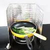 Cucina fritta per olio protezione da olio schermata copertura a gas stufa antimplatter scudo protettore olio diviso