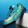 Safety Shoes Kids Unisex Football Soccer Cleats Non Slip Training Outdoor Sport Grass Highquality TF 230822