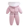 Manteau en duvet 2023 Combinaison d'hiver pour enfants Combinaison à capuche pour enfants Fille Salopette d'hiver 15 ans Bébé Garçon Barboteuse Combinaison de neige Bébé Fille Garçons Barboteuse J230823