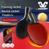 Raquettes de tennis de table Ensemble de raquettes de Ping-Pong 2 pièces de haute qualité raquette professionnelle 34 étoiles pour la formation des étudiants avec sac Playe 230822