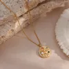 Rostfritt stål mode smycken solkedjor mynt hänge halsband