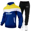 Tracksuits Designer Treatsuits Trailtsits Mens Mektup Baskı Modaya uygun iki parçalı set modaya uygun papaz kapüşonlu spor giyim pist takım elbise tasarımcısı erkek-3l