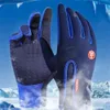 Vijf vingers handschoenen Winter Moto Touchscreen Motor Racing Riding Motorfiets Thermal Fleece gevoerde waterdichte verwarmde Guantes 230823